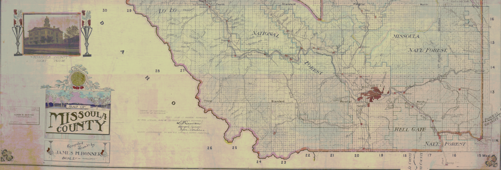 Map Of Missoula County From 1910