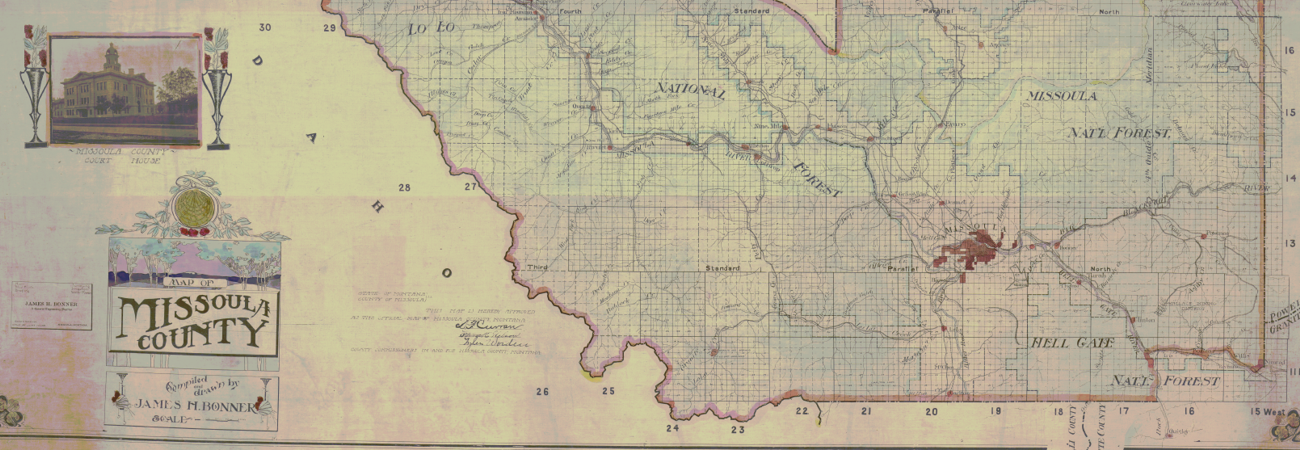 Map Of Missoula County From 1910