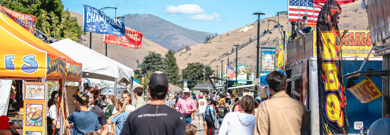 Fair Crowds On A Sunny Day