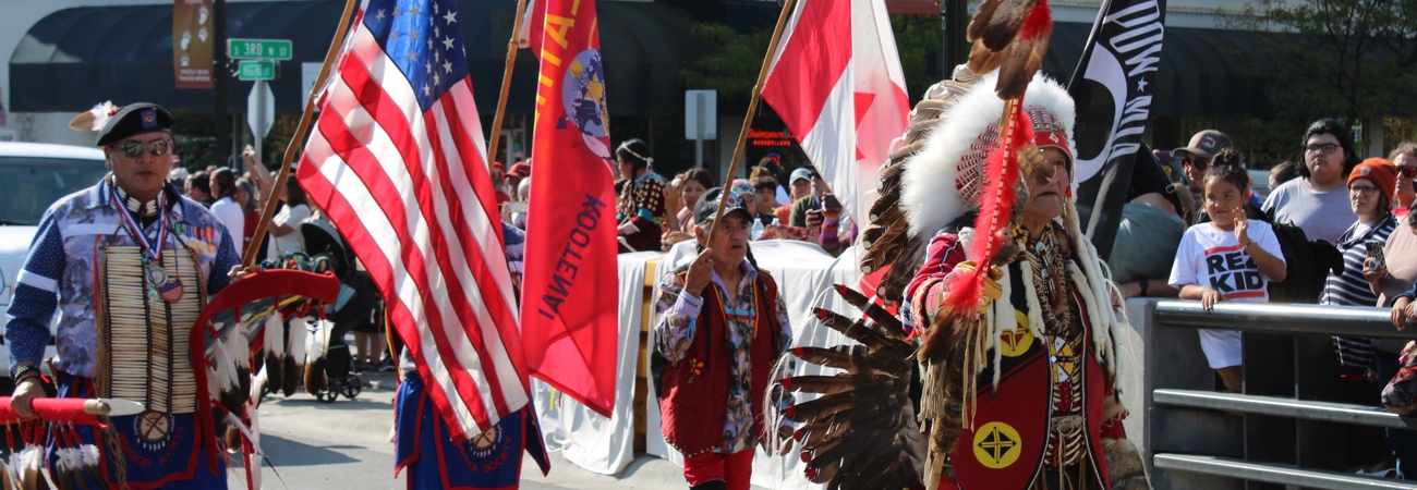 Procession on Beartracks Bridge