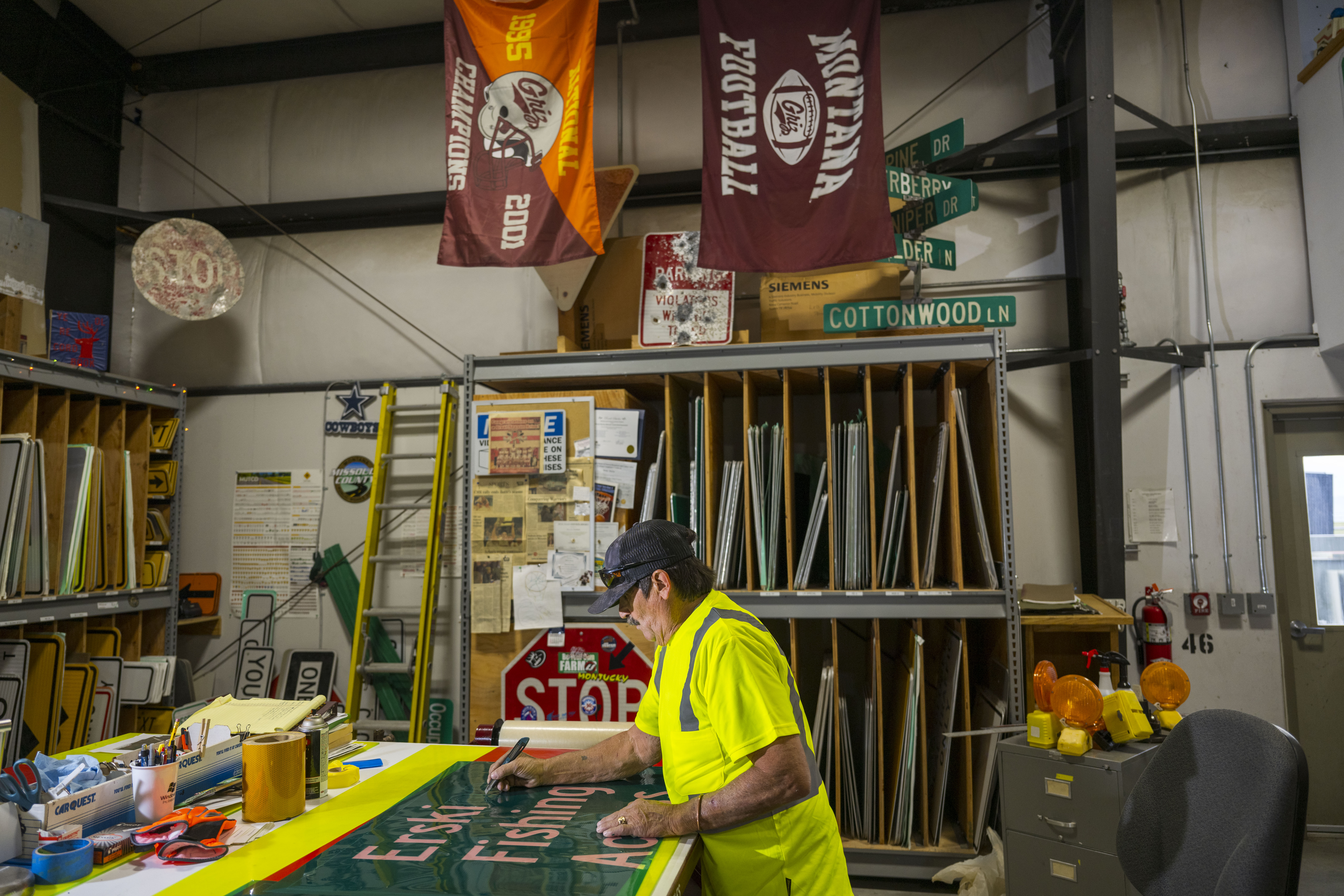 Sign shop at Public Works