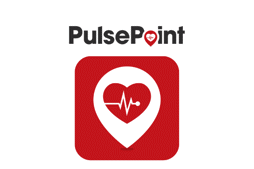 Pulse Point text over red box with heart