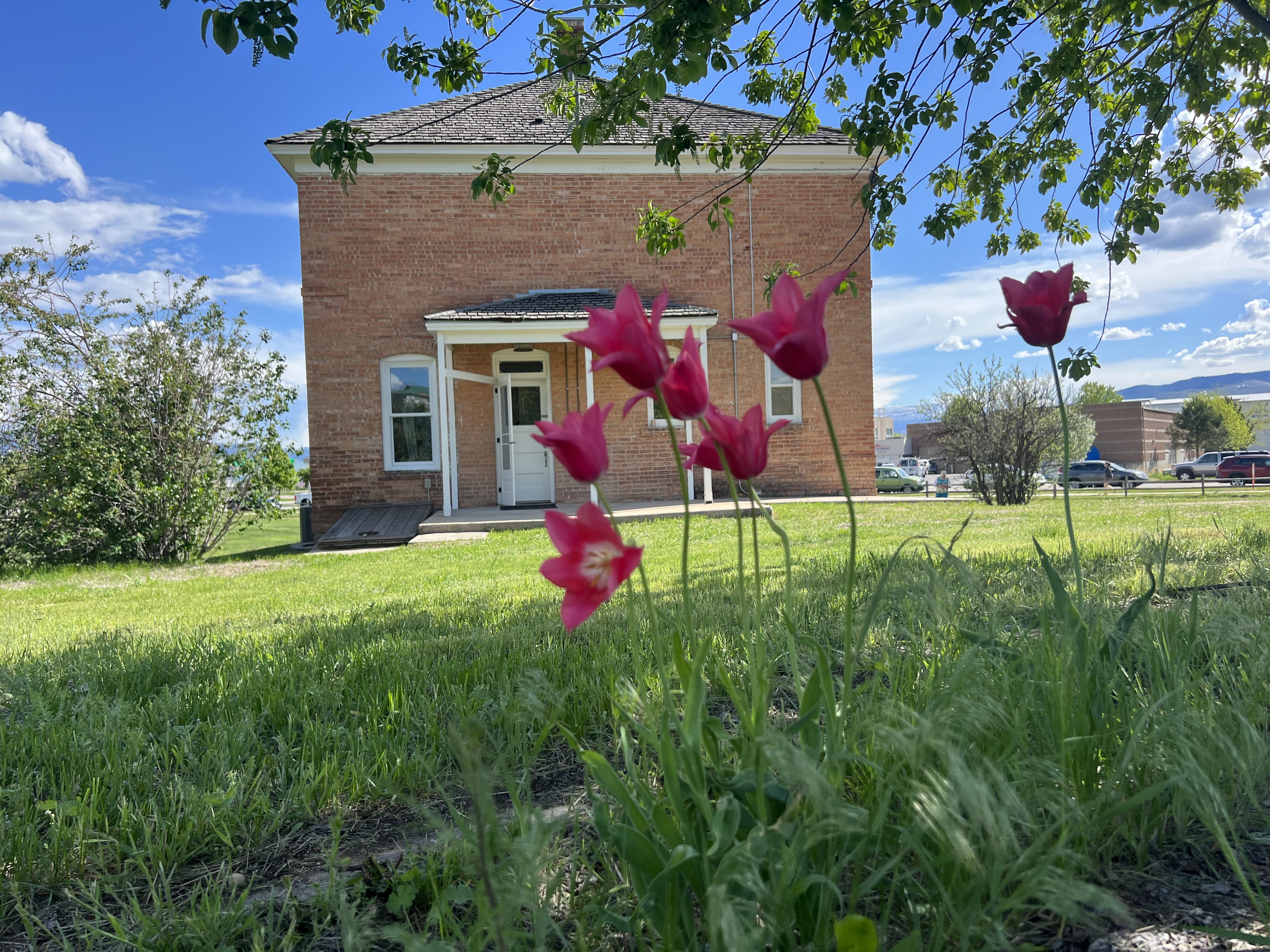 LaLonde ranch in spring with flowers