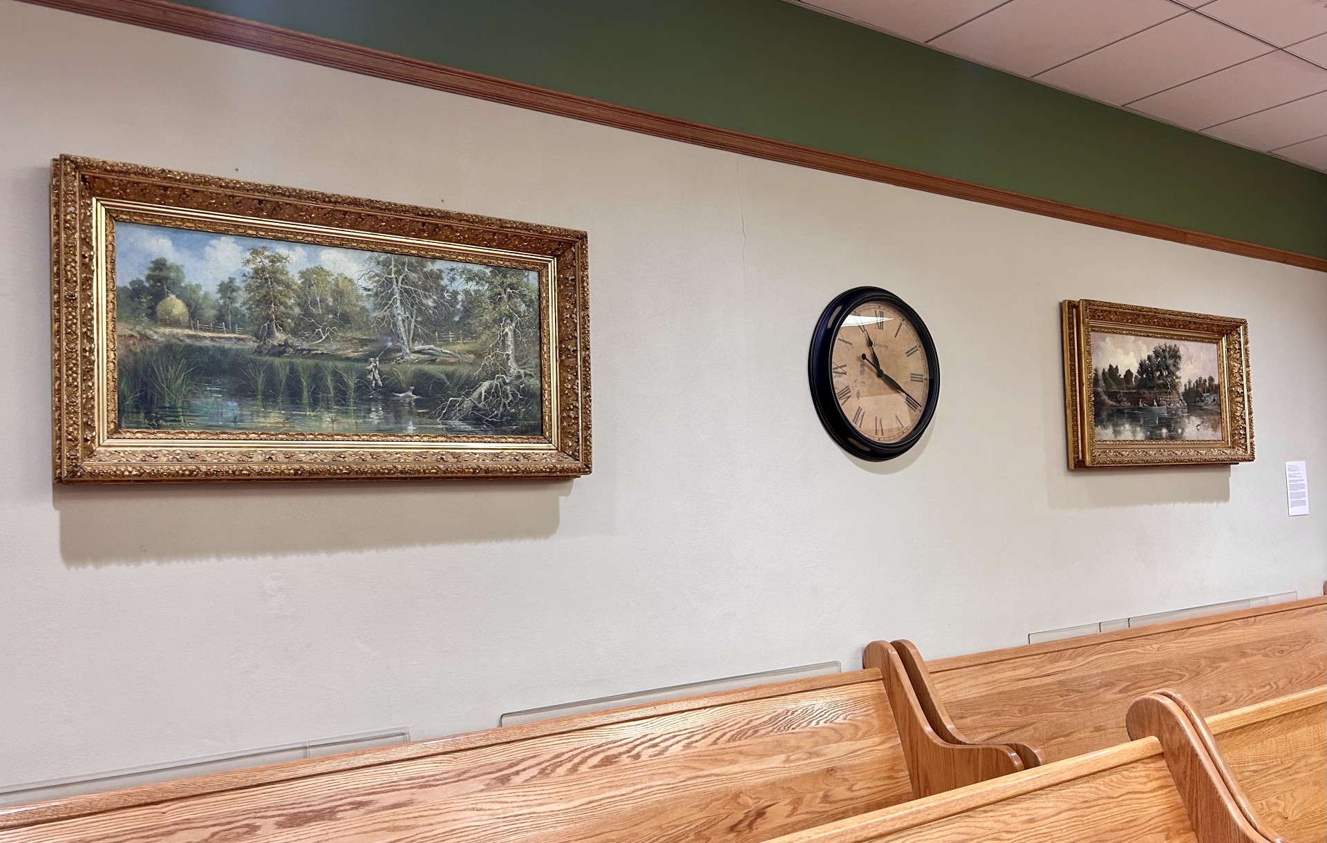 Two Paxson paintings on display in Courtroom 1