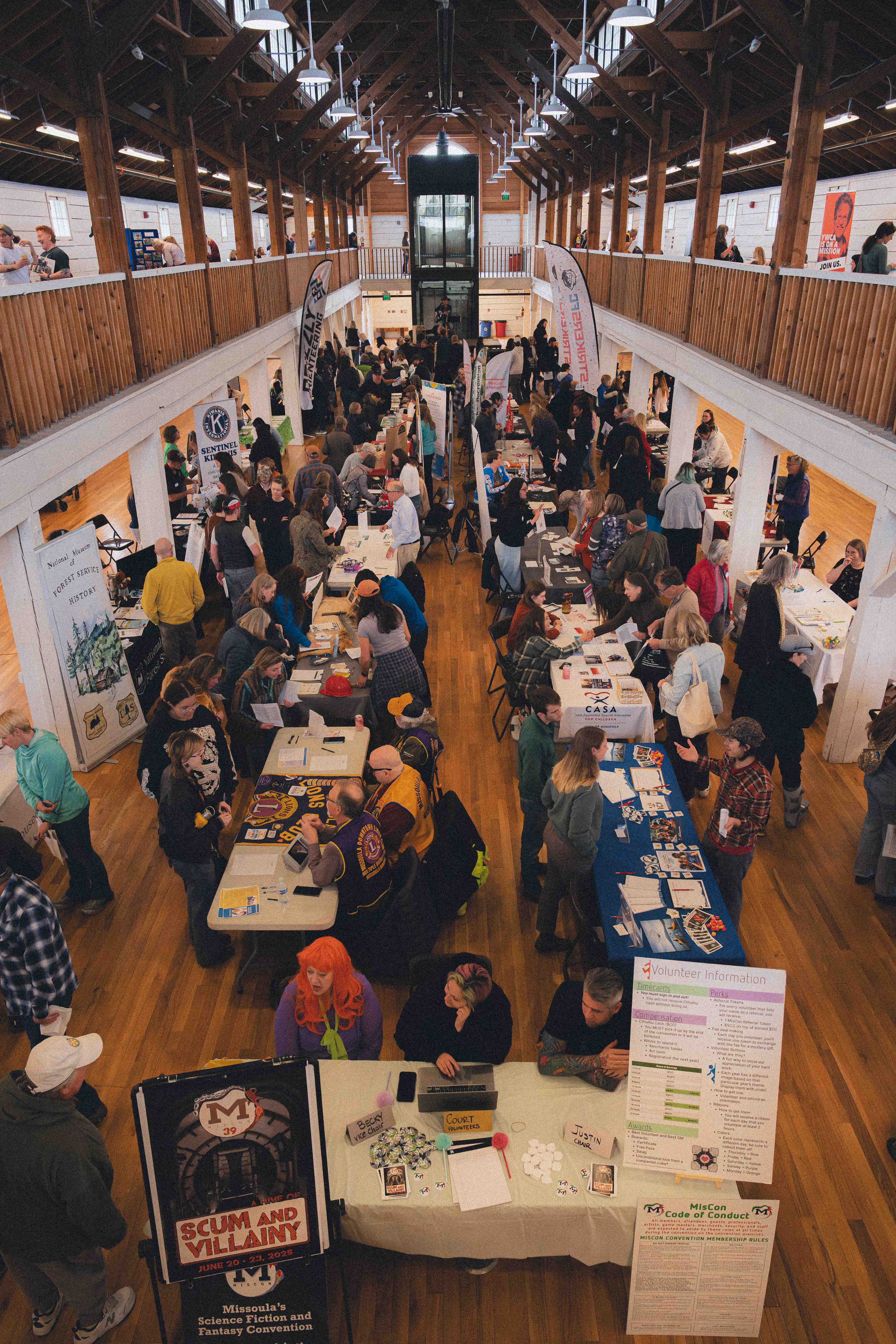 Interior of Fairgrounds Commercial Building with crowds of people, credit Arthousebillystudios