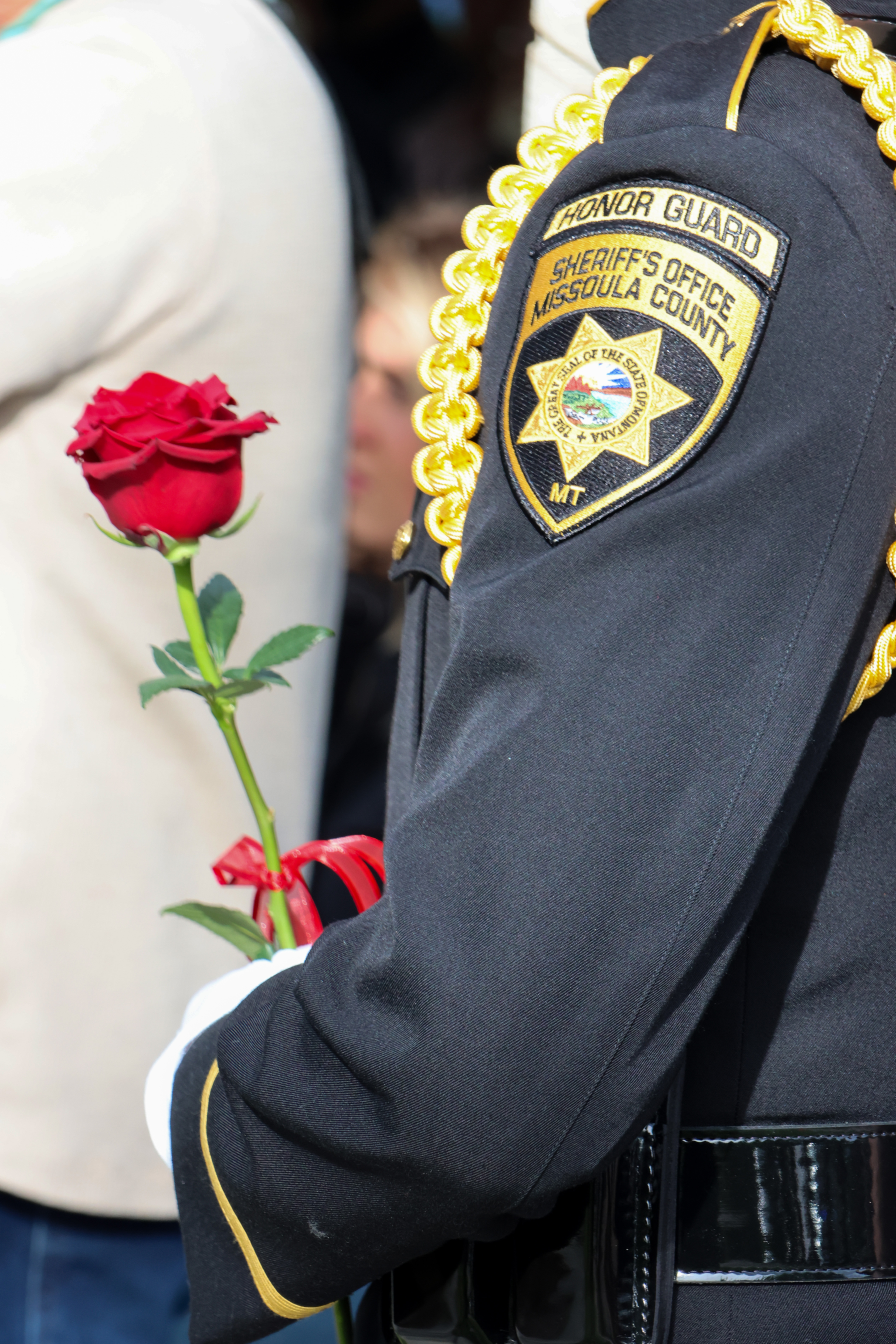 Honor Guard Patch with rose