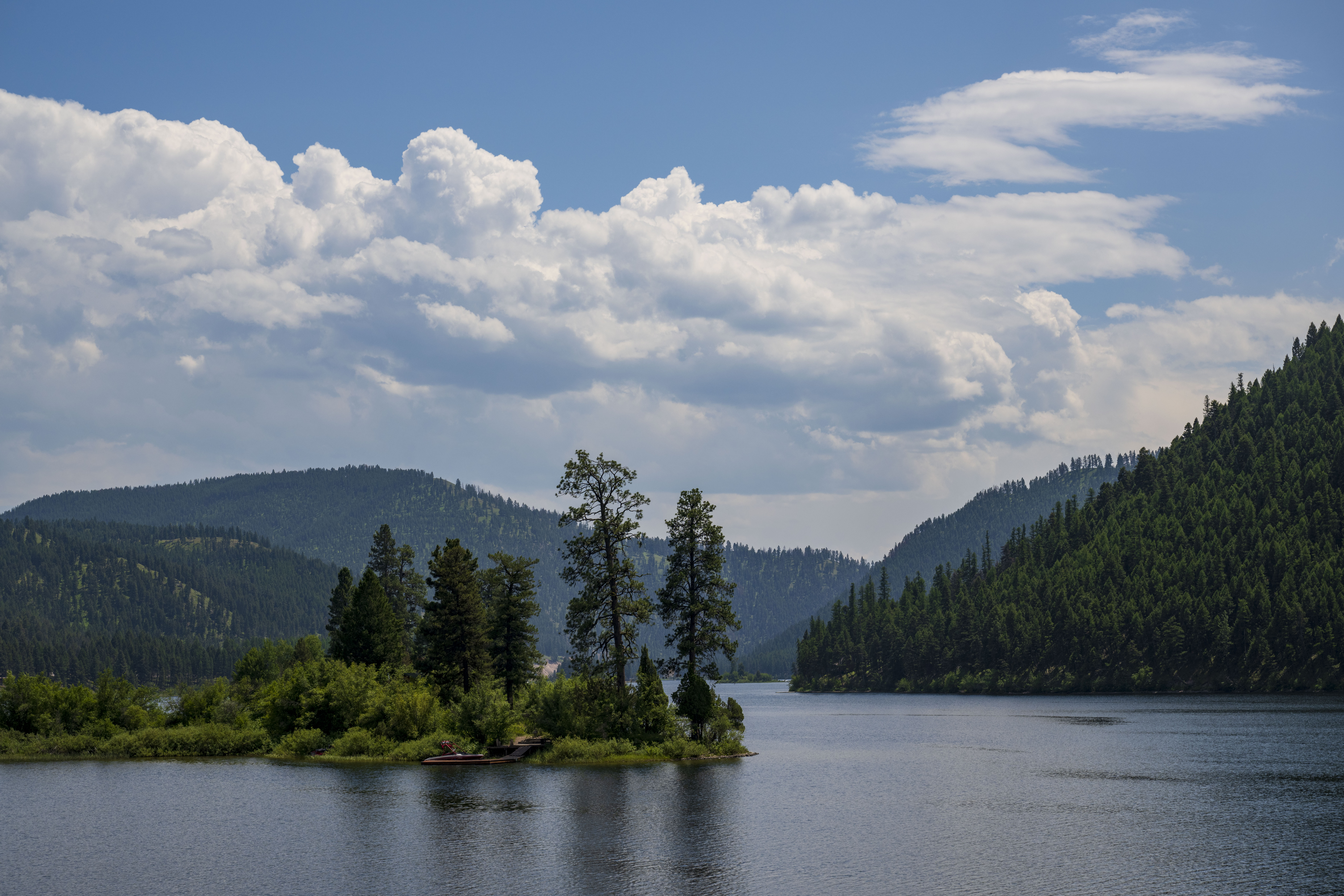 Salmon Lake in summer