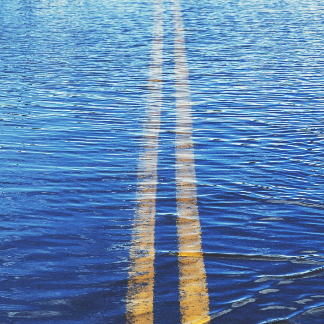 Flooded roadway