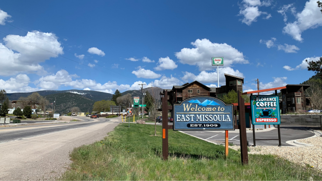Welcome To East Missoula On Hwy 200